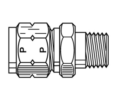 68VL-3-2 Parker Vibra-lok Adapter