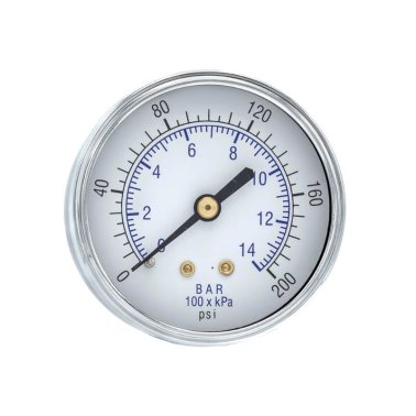 102D-254G ESP Pressure Gauge, 2 1/2" Diameter Dial, Dry/Non-Fillable, 0/200 psi