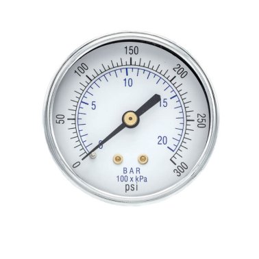 102D-254H ESP Pressure Gauge, 2 1/2" Diameter Dial, Dry/Non-Fillable, 0/300 psi