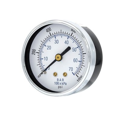 102D-254M ESP Pressure Gauge, 2 1/2" Diameter Dial, Dry/Non-Fillable, 0/1000 psi