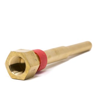 TW-BR06-22S2 ESP Stepped Thermowell, 6" Stem, Brass