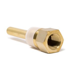 TW-BR04-23S2 ESP Stepped Thermowell, 4" Stem, Brass