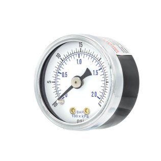 102D-158C ESP Pressure Gauge, 1 1/2" Diameter Dial, Dry/Non-Fillable, 0/30 psi