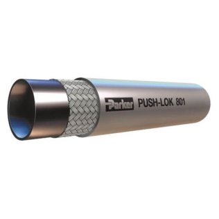 801-12-GRA-RL Parker Push-Lok Multipurpose Hose 3/4 ID Gray