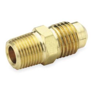 48F-5-4 Parker Flare Male Straight Connector 5/16 Tube X 1/4 NPT 