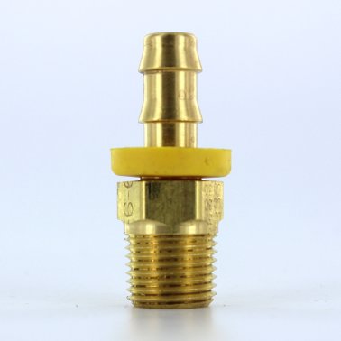 Parker 30182-6-6B Male Rigid Pipe Adapter 3/8 NPT X 3/8 Hose Brass 