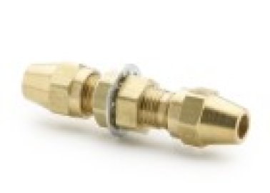 Push-to-Connect 90 Degree Bulkhead Elbow Brass Fitting 1/2 Parker 165PMTBH-8 Brass Push-to-Connect D.O.T Tube to Tube
