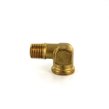Parker Brass 90 Degree Forged Elbow 1/4" NPT 1202P-4-4 