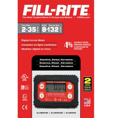 Fill-Rite TT10AB In-Line Digital Turbine Fuel Meter 