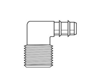 229-8-6 Parker Brass Male Elbow