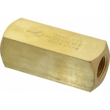 C200B Parker Check Valve 1/8 NPT Female 5 PSI Crack Pressure Brass