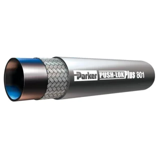 801-12-GRA-RL Parker Push-Lok Multipurpose Hose 3/4 ID Gray