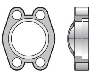12FCCT1SX Parker Code 61 Clamp Captive Tapped