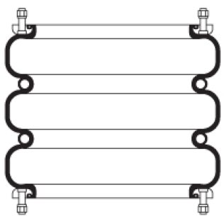 W01-358-9603 Firestone Triple Convoluted Air Spring