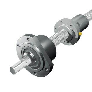 Ewellix FLBU 50 KMT Ball screw support bearings, with KMT nut, flanged